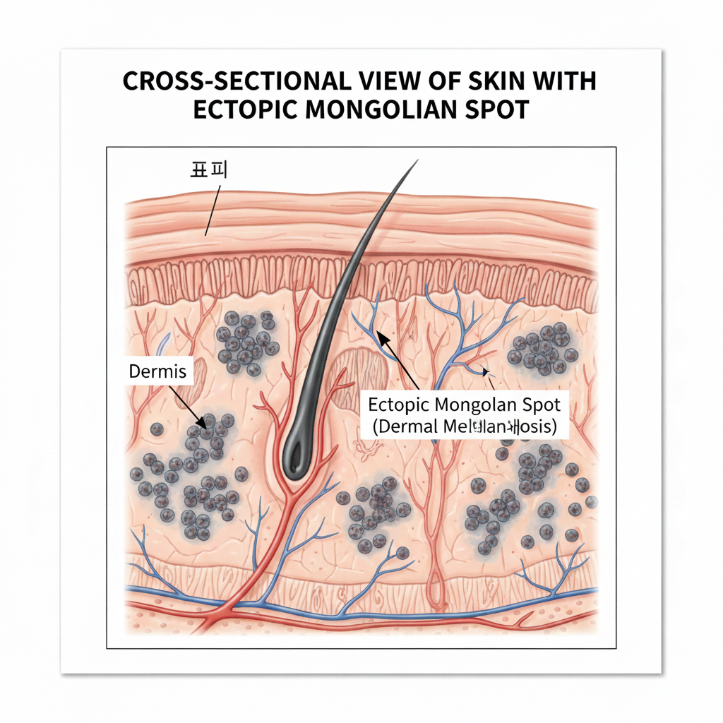 이소성몽고반점 조직이미지